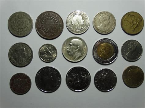 coleção de moedas antigas